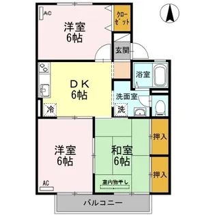 フォンティーヌ C棟【2階】の間取り