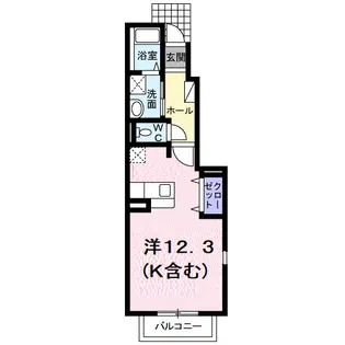 ピアコートⅠ【1階】の間取り