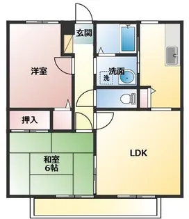 サンガーデン福本A【2階】の間取り
