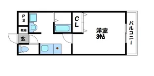 エステート蔵王【203号室】の間取り