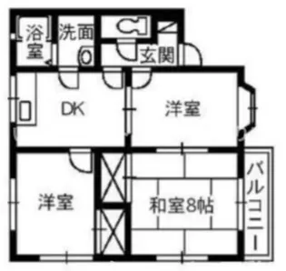 メープルシティA【2階】の間取り
