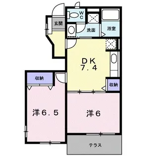 メゾン・ド・ヴァースト Ⅰ【1階】の間取り