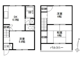 グランデール千田【2-D号室】の間取り