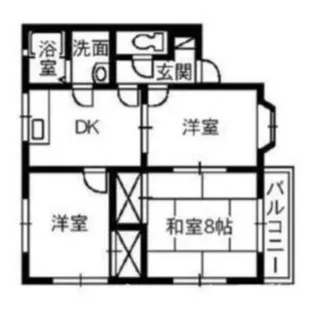メープルシティC【2階】の間取り