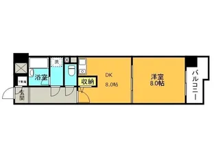 ライオンズマンション倉敷松島【4階】の間取り