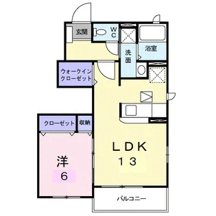 サンルート堂山A【1階】の間取り