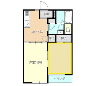 サザンクロス・ビュー【1階】の間取り