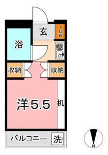 サンピア倉敷【211号室】の間取り