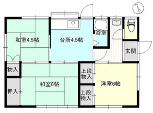 岡山県倉敷市新田【一戸建】の間取り