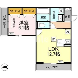 グレイスフル【1階】の間取り