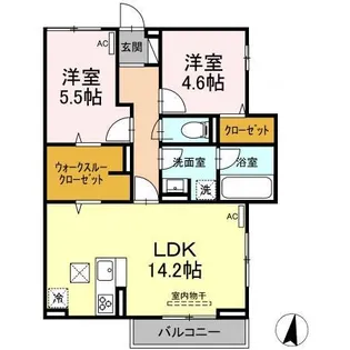 D-residence西町【1階】の間取り