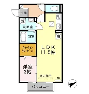 ユイマールガーデンⅢ【1階】の間取り