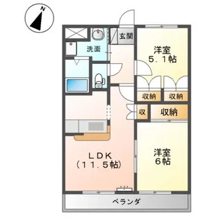 グーズベリー・アイ【1階】の間取り