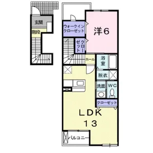 プラシードS【2階】の間取り