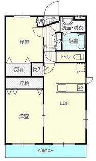 サンライズS【201号室】の間取り
