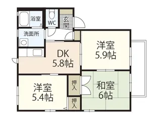ブランシェ C棟【2階】の間取り