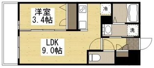 月光福山三吉町【3階】の間取り