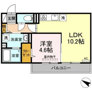 D-room内山II【2階】の間取り