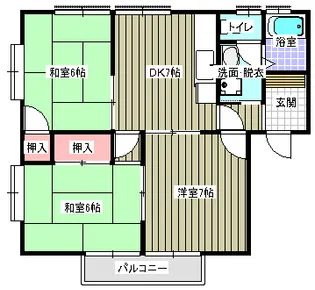 シャイン沖野上C【101号室】の間取り