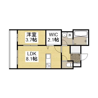 THE APARTMENT福山駅前【5階】の間取り