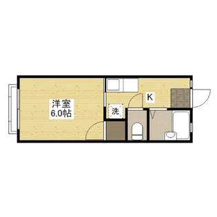 ヴィラ西町【1階】の間取り