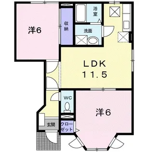 ラヴィリントスA【1階】の間取り