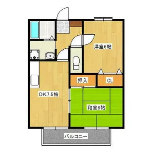 プチメゾン野田【2階】の間取り