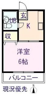 サンヒルズ尾道【1-3号室】の間取り