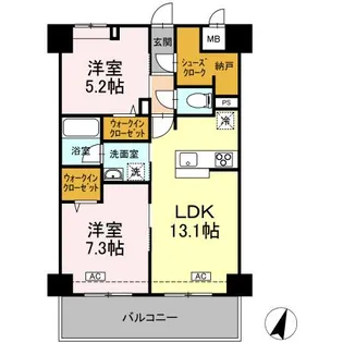 セレーノ福山駅前【11階】の間取り