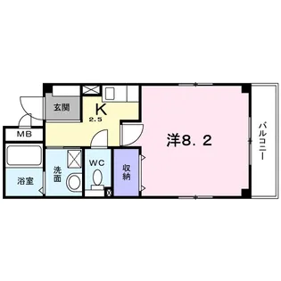 ロジュマン・グラース【1階】の間取り