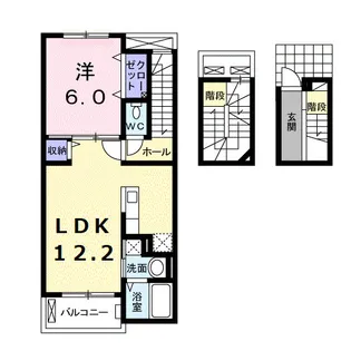ライトスプリングB【3階】の間取り