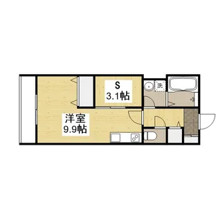 THE APARTMENT福山駅前【101号室】の間取り