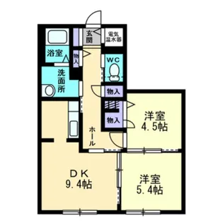 2LDKの間取り画像