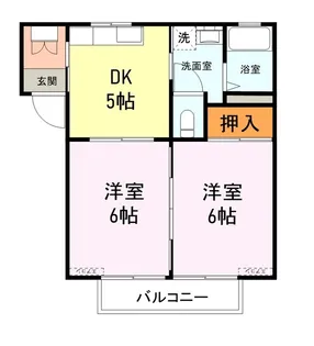 ファミール伊吹【1階】の間取り