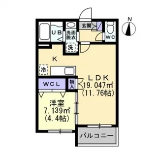 ル・シエル・ブルー【3階】の間取り