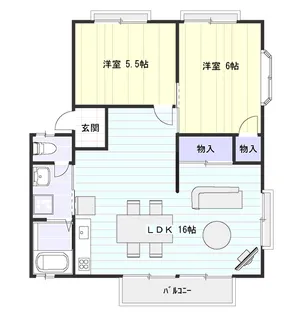 ハイグレードタウン多治米A【202号室】の間取り