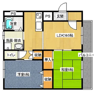 サン・オーレせんだ【1階】の間取り