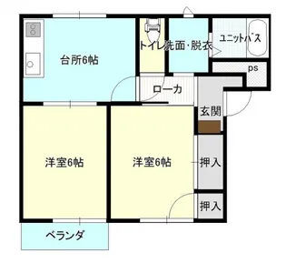 コンフォート久松台【101号室】の間取り