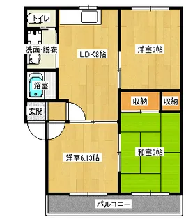 サン・オーレたか【2階】の間取り