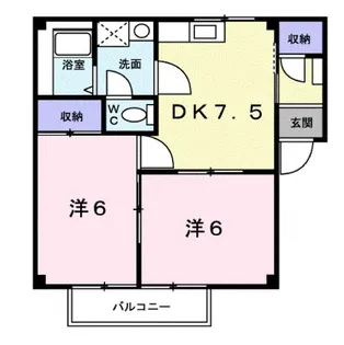 ハイツ小林【1階】の間取り