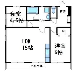 ソレイユ木之庄【2階】の間取り