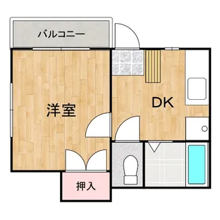 駒金屋6【1階】の間取り