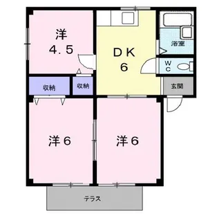 シティハイツたかはし【1階】の間取り