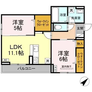 D-roomCⅧ 【2階】の間取り