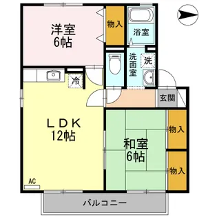 ハイカムール高須【1階】の間取り