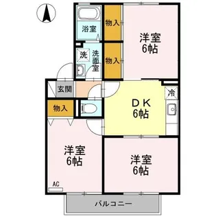 サンコート橋塚【2階】の間取り