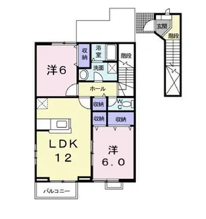 フォンテーヌC【2階】の間取り
