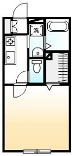 エステート ユリ【A102号室号室】の間取り