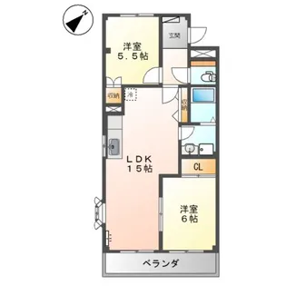 エルトハイムS【2階】の間取り