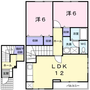サンヒルズ B【2階】の間取り
